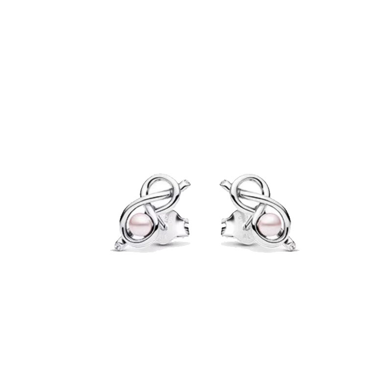Luxury Charm Golden Gold Pear Stud Earrings S925 Silver For Women Heart Jewelry Mother's Day Gift Lron Tower Building Dynamic