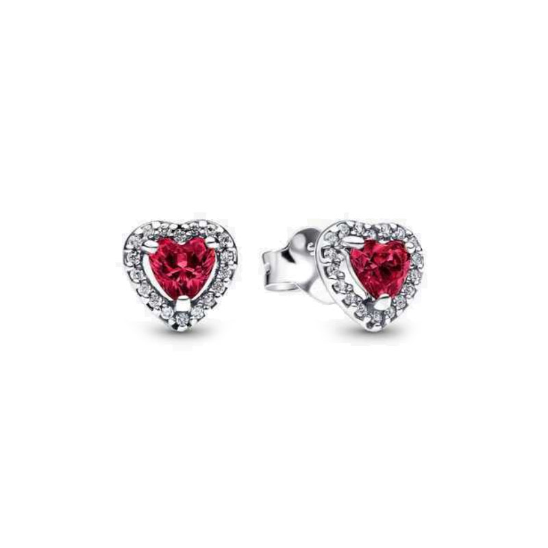 High Quality 925 Silver Earrings With Heart-Shaped Zircon Gemstones For Women Heart Jewelry Mother's Day Gift Valentine's Day Gift