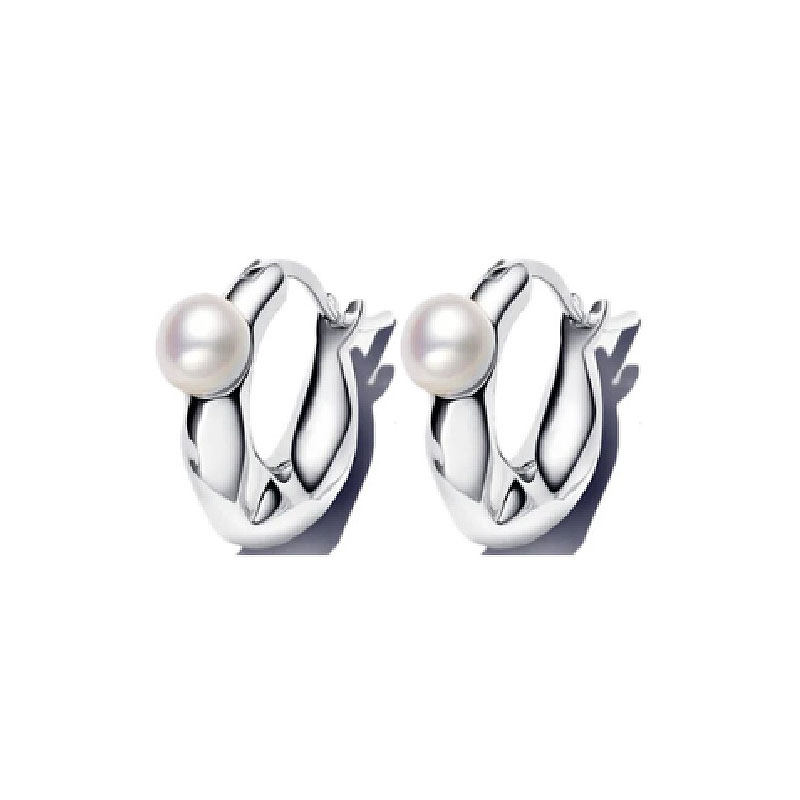 Luxury Charm Golden Gold Pear Stud Earrings S925 Silver For Women Heart Jewelry Mother's Day Gift Lron Tower Building Dynamic
