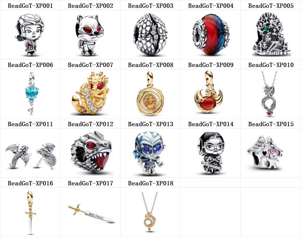 Game Of Power GoT Series HOT Design Copper Alloy Silver Plated Snake Egg Fire Bead Charms For Fine Jewelry Making Protect Your Girl Boy