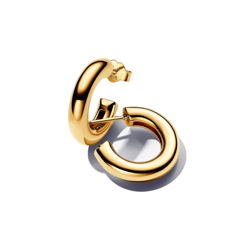 Luxury Charm Golden Gold Pear Stud Earrings S925 Silver For Women Heart Jewelry Mother's Day Gift Lron Tower Building Dynamic