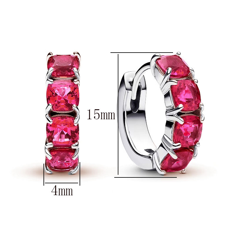 High Quality 925 Silver Earrings New Earring Accessories Gift Valentine's Day Gift
