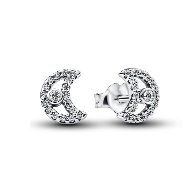 New Pink Zircon Bow Beautiful Butterfly Moon High Quality 925 Silver Earrings New Earring Accessories Gift Valentine's Day Gift