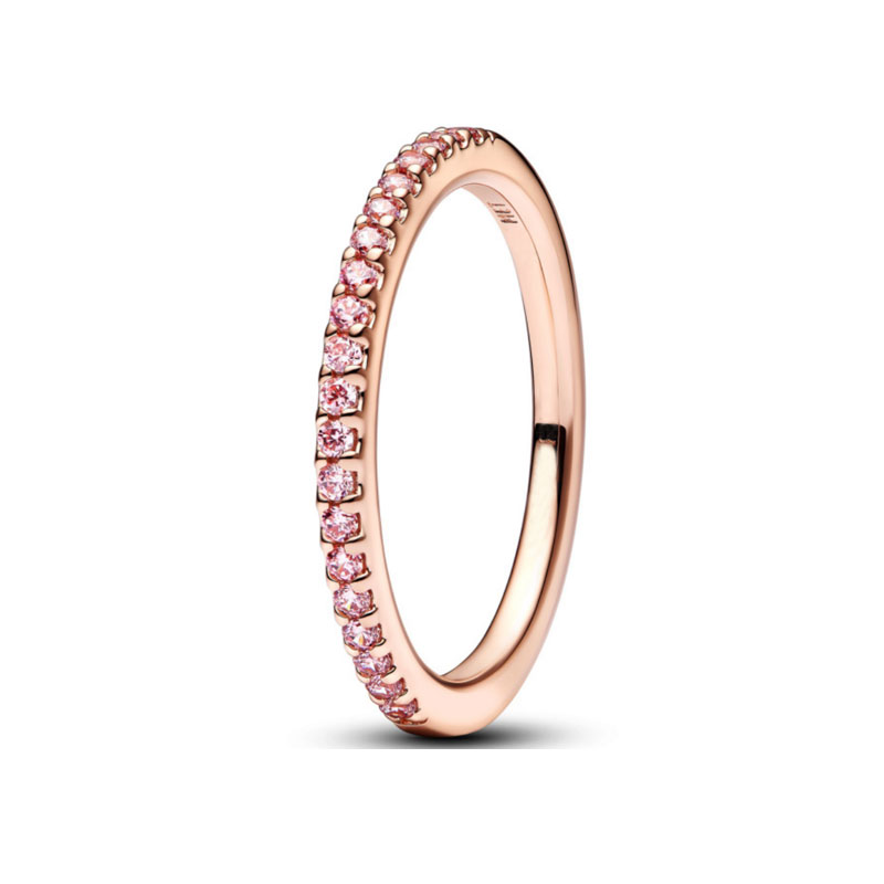 Zirconia Triple Circle Micky Head P 925 Sterling Silver Ring For Women Jewelry Wedding Engagement Girl Gift