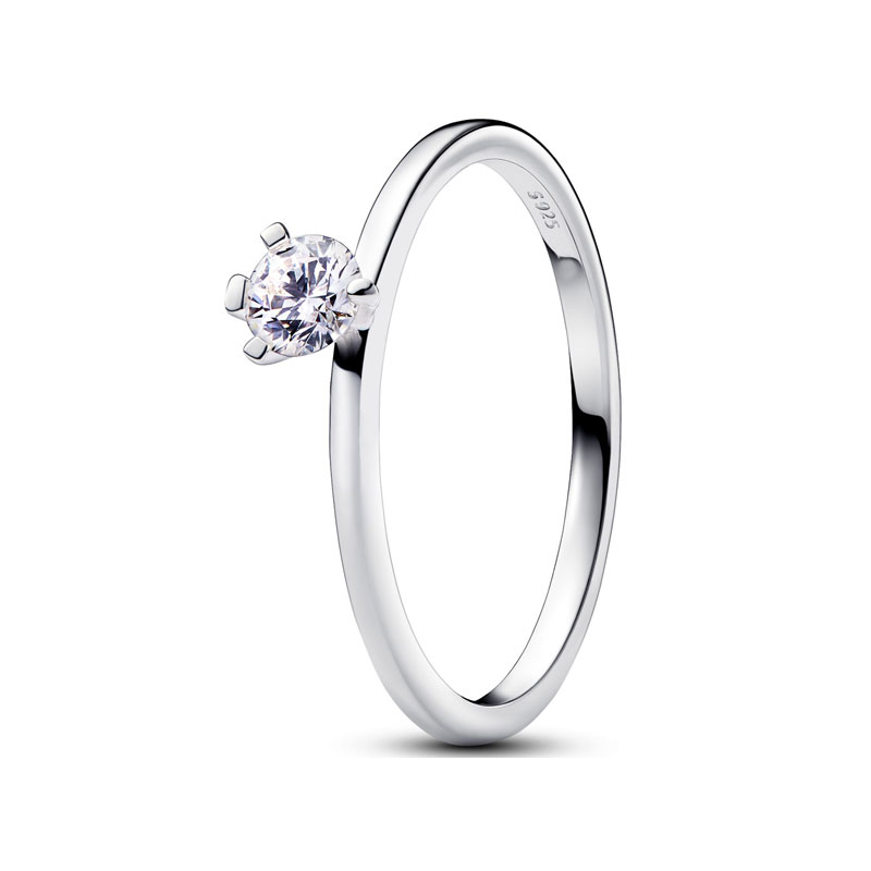 Zirconia Triple Circle Micky Head P 925 Sterling Silver Ring For Women Jewelry Wedding Engagement Girl Gift