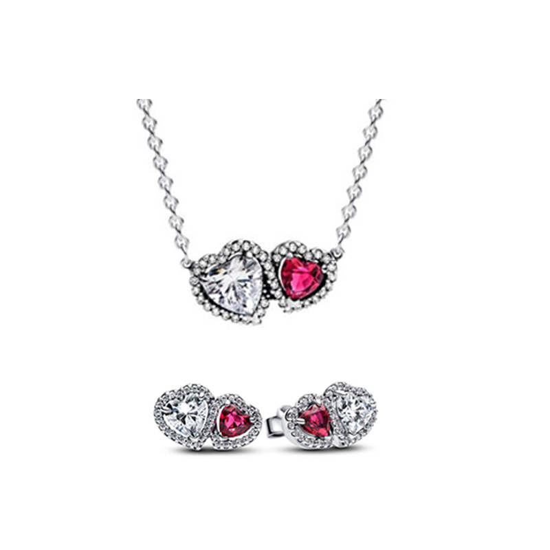 New 925 Silver Women's Jewelry Set Valentine's Day Gift Love Cupid For  Party Banquet Fashionable Charm Jewelry Making