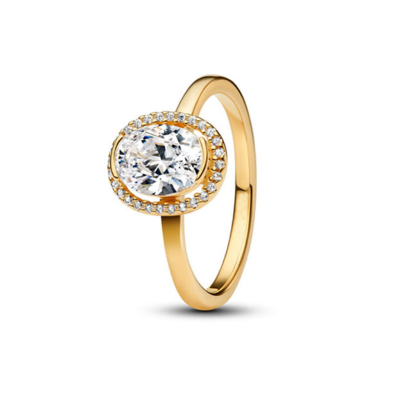 High-Quality 925 Stering Silver New Ring For Women Charm Jewelry Golden Color love Bowknot Symbol Anniversary Gift Party Banquet