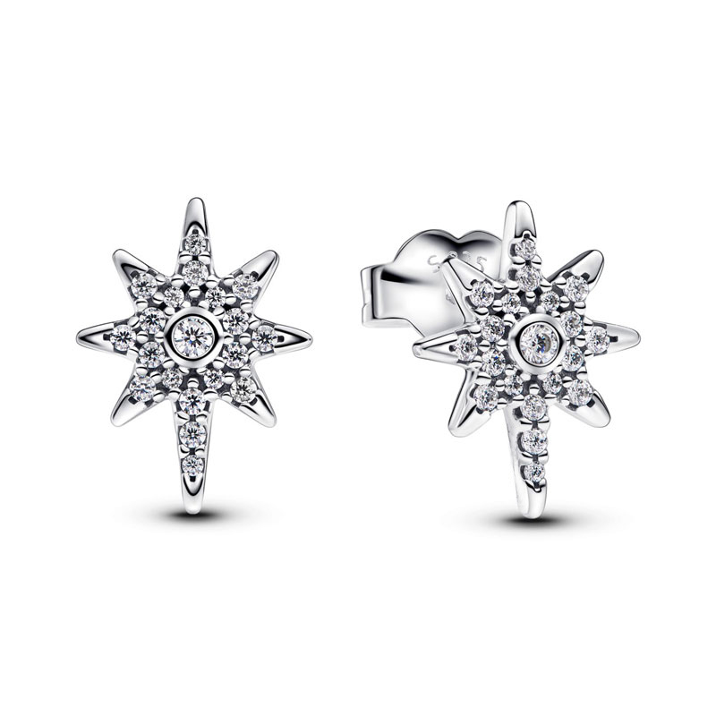 New 925 Silver Charm Jewelry Making Zircon Pink Cute Bow King Flower Geometric Women's Earrings Fashion Personality Party Banquet