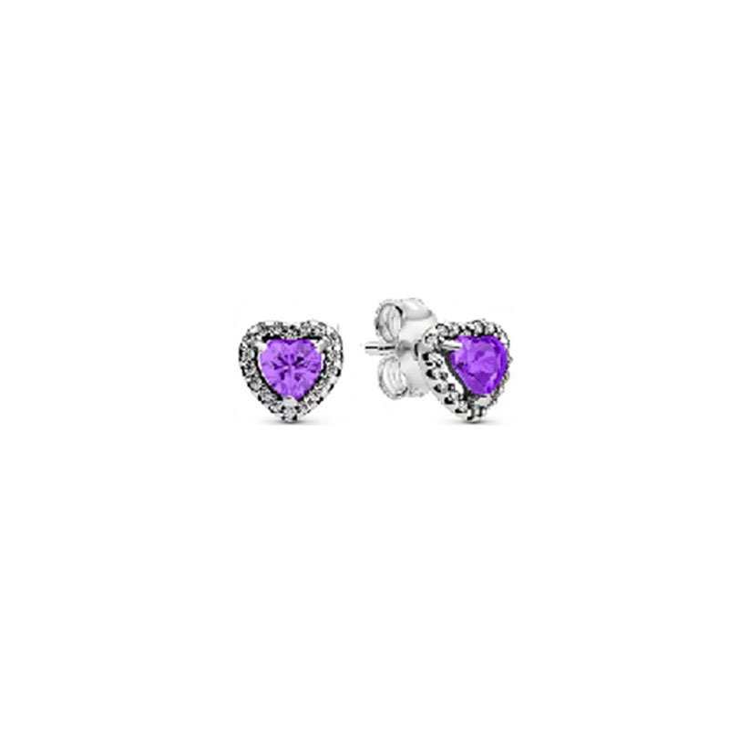 High Quality 925 Silver Earrings With Heart-Shaped Zircon Gemstones For Women Heart Jewelry Mother's Day Gift Valentine's Day Gift