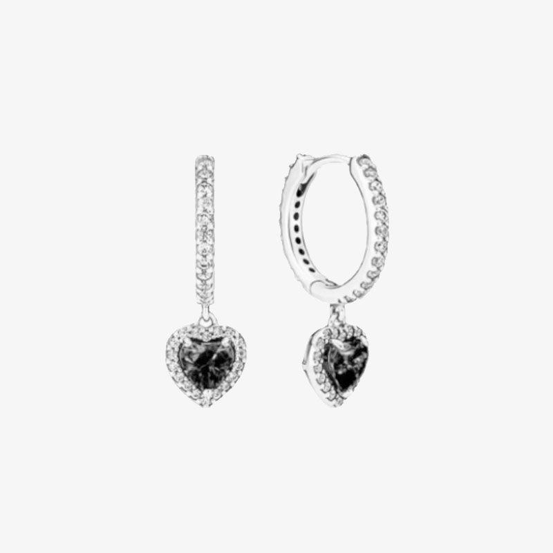 High Quality 925 Silver Earrings With Heart-Shaped Zircon Red Gemstones For Women Heart Jewelry Mother's Day Gift Valentine's Day Gift