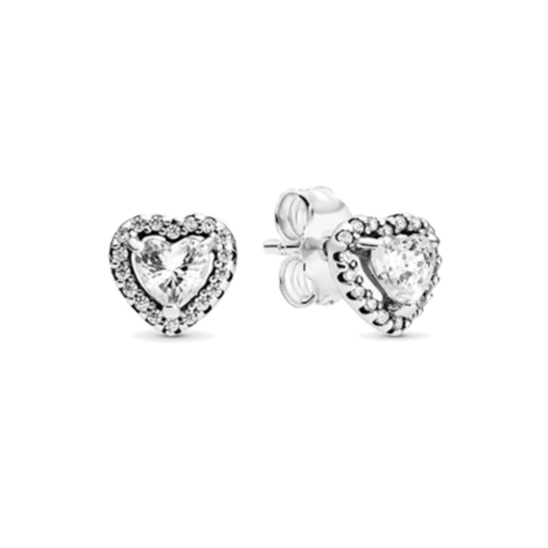 High Quality 925 Silver Earrings With Heart-Shaped Zircon Gemstones For Women Heart Jewelry Mother's Day Gift Valentine's Day Gift