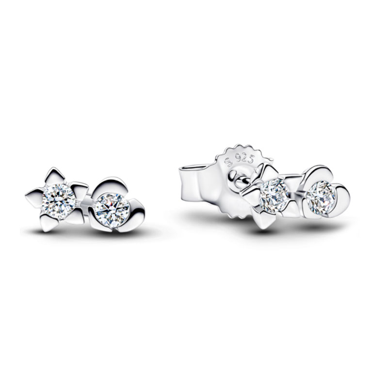 New Zircon Bow Beautiful Bees High Quality 925 Silver Earrings New Earring Accessories Gift Valentine's Day Gift