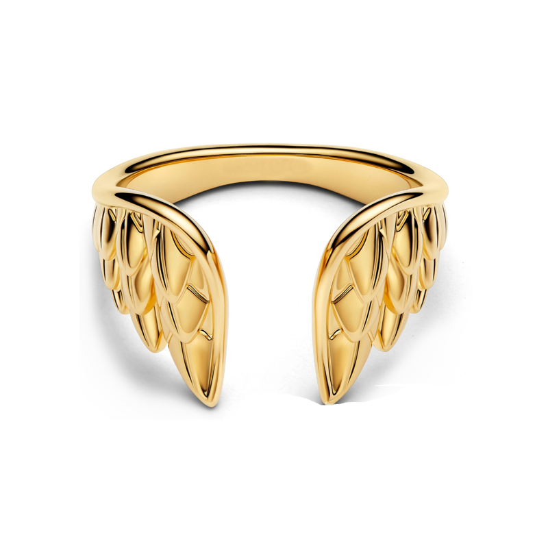 New 925 Sterling Silver Rings For Women Charm Jewelry New Ring Butterfly Feather Lucky Symbol