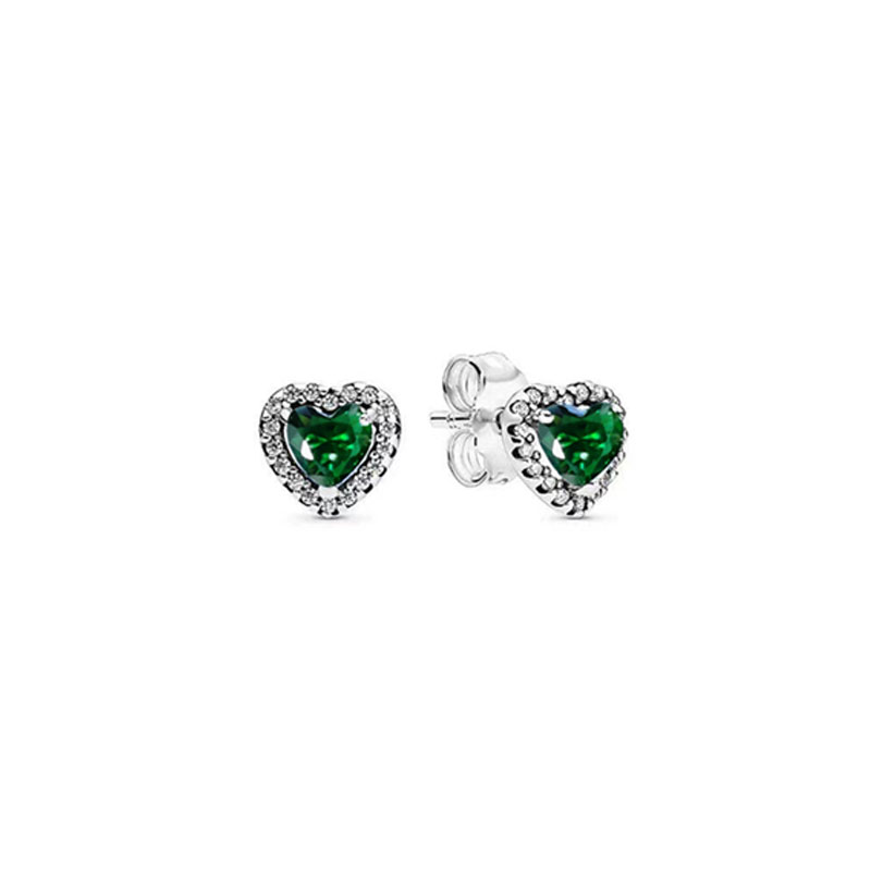 High Quality 925 Silver Earrings With Heart-Shaped Zircon Gemstones For Women Heart Jewelry Mother's Day Gift Valentine's Day Gift