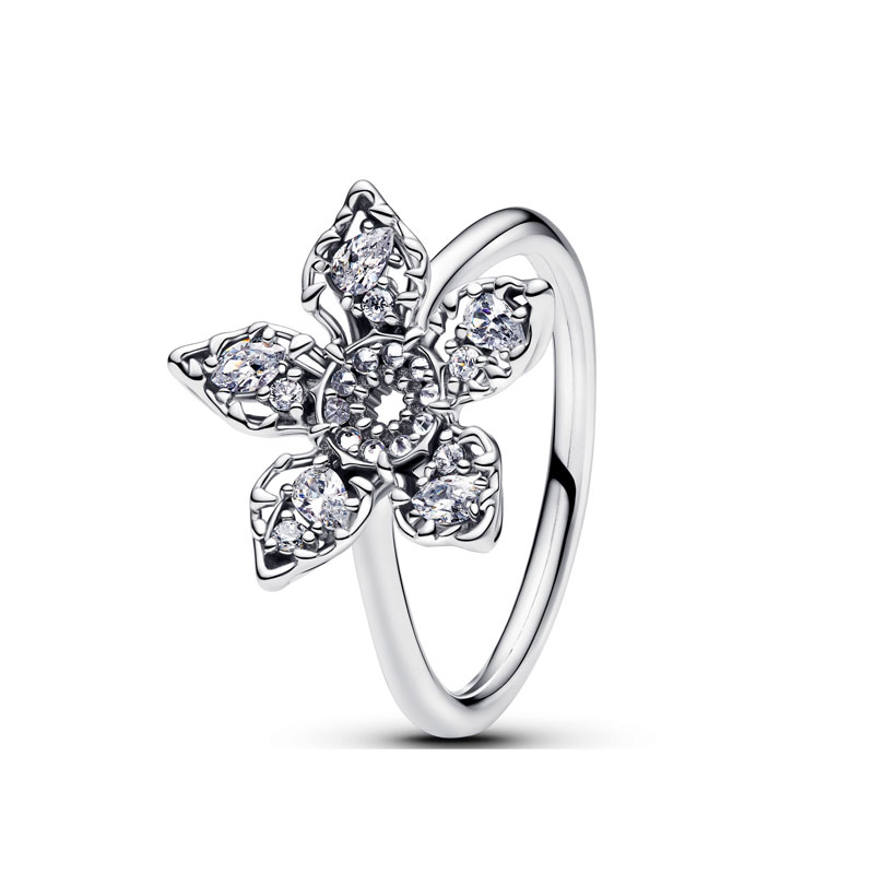 Zirconia Triple Circle Micky Head P 925 Sterling Silver Ring For Women Jewelry Wedding Engagement Girl Gift