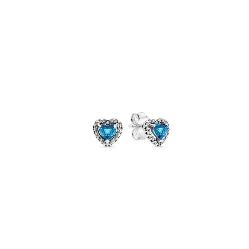High Quality 925 Silver Earrings With Heart-Shaped Zircon Gemstones For Women Heart Jewelry Mother's Day Gift Valentine's Day Gift
