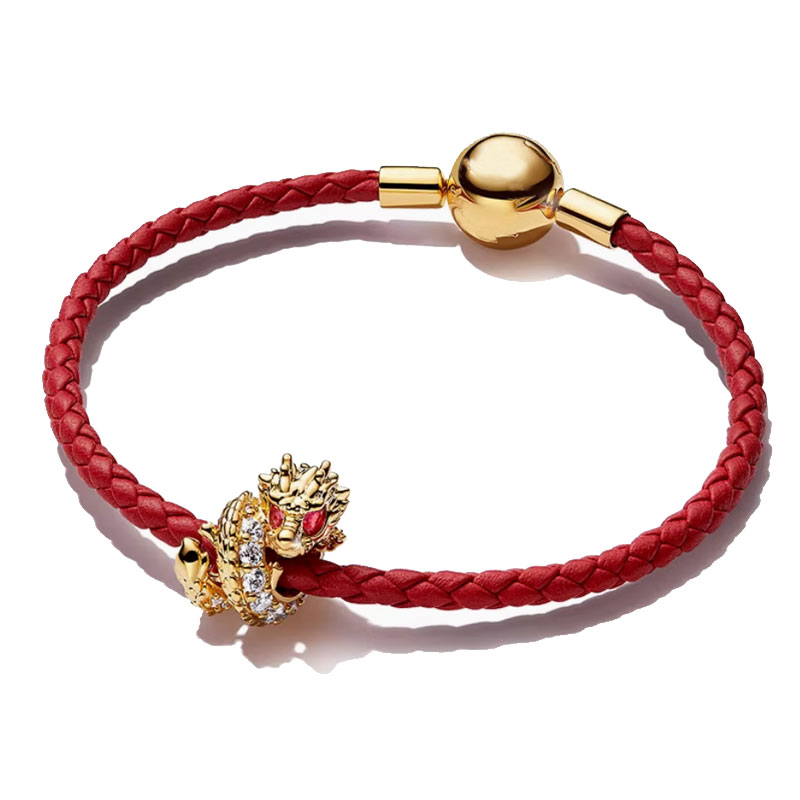 New Golden Hand Rope Chain for the Year of the Snake Women Charms Beads  Jewelry Making Dragon Phoenix cat