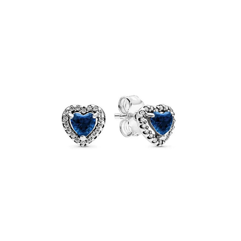 High Quality 925 Silver Earrings With Heart-Shaped Zircon Gemstones For Women Heart Jewelry Mother's Day Gift Valentine's Day Gift
