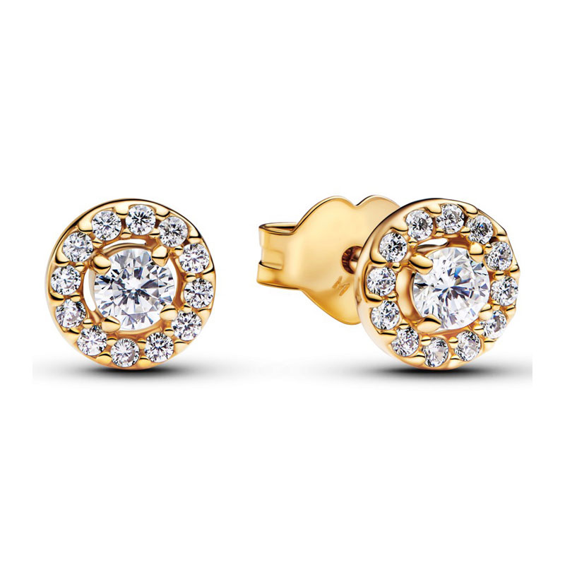 New 925 Silver Charm Jewelry Making Zircon Pink Cute Bow King Flower Geometric Women's Earrings Fashion Personality Party Banquet