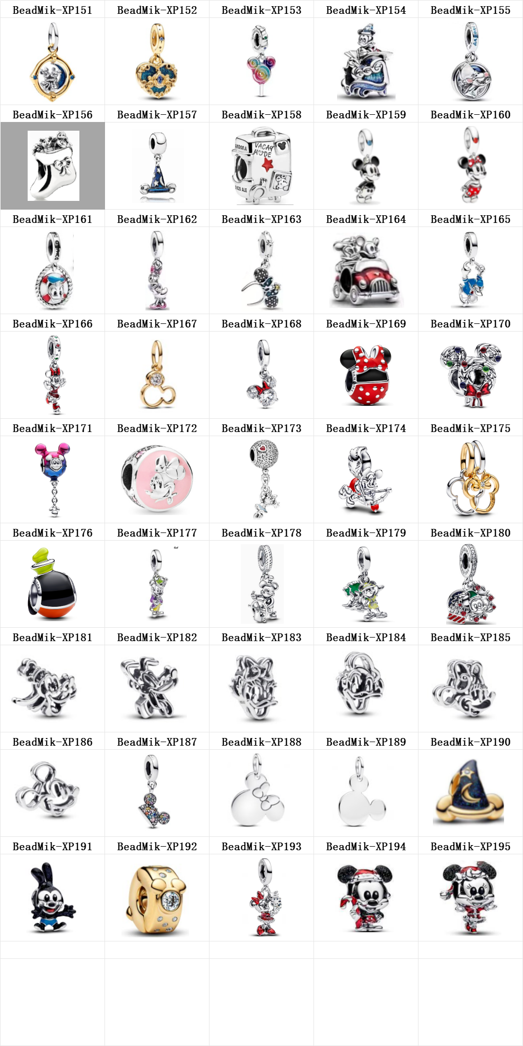 New Design DS 151-200 Mouse Copper Alloy Silver Plated Pendant Bead Charms For Fine Jewelry Making Fit Women Girl Bracelet Gift