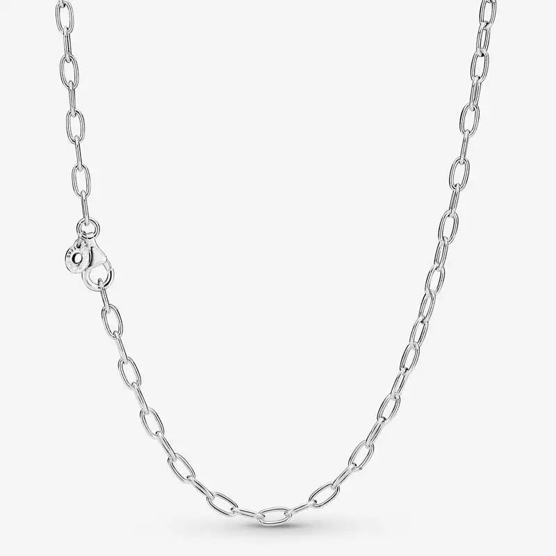925 Sterling Silver Luxury Classic Rolo Cable Link Chain Necklace For Women Men Original DIY Beads Jewelry Making Free Shipping