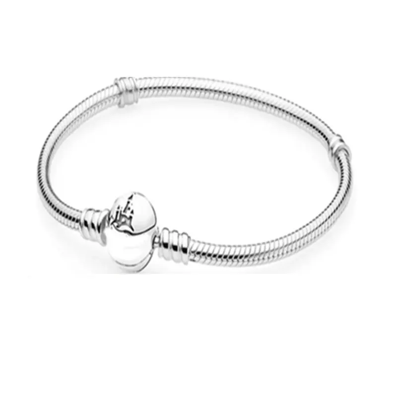 Moments Halo Shell Castle Snake Chain Silver 925 Original Charms Bracelet Beads For Jewelry Making DIY Free Shipping 2023 New In