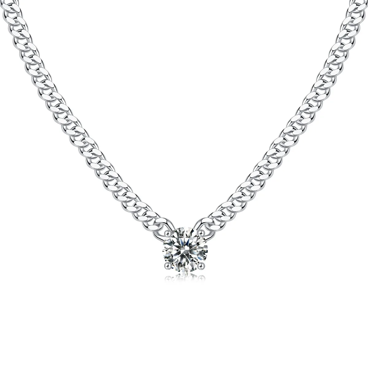 925 Sterling Silver Adjustable Tennis Cuban Chain Moissanite Men Jewelry Hip Pop Unisex Cool Accessories Birthday Gift Boyfriend