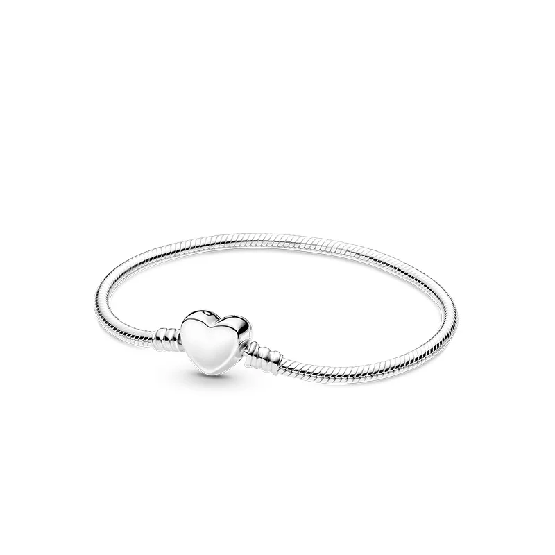 Moments Halo Shell Castle Snake Chain Silver 925 Original Charms Bracelet Beads For Jewelry Making DIY Free Shipping 2023 New In