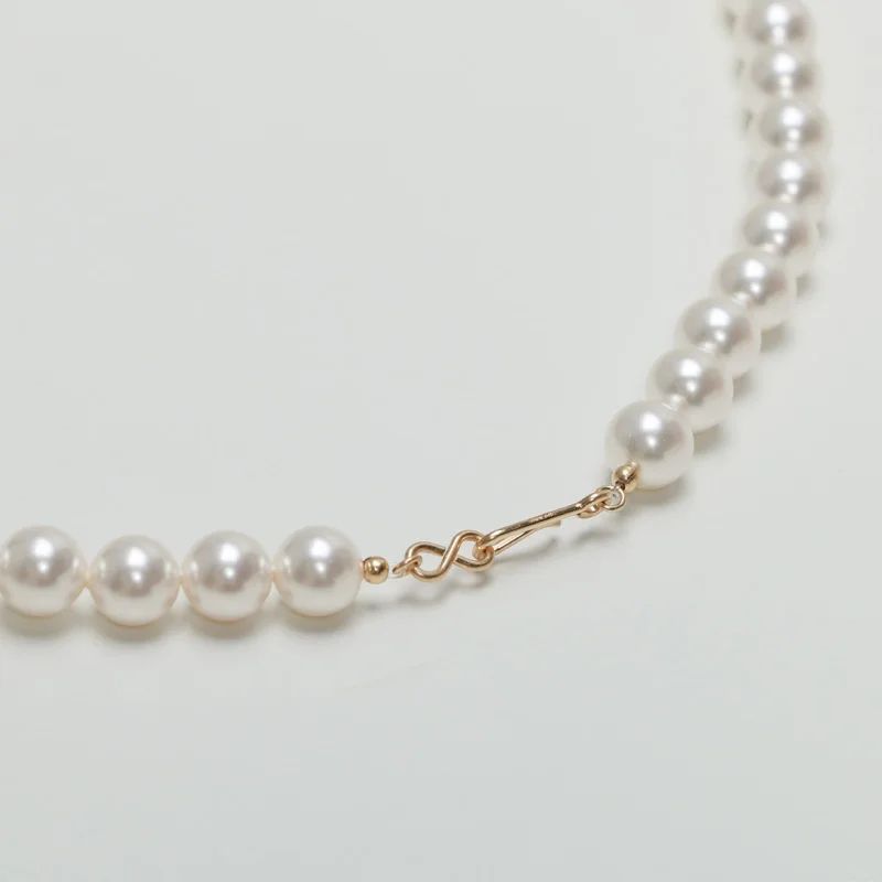 Pearl Necklace Collar Chain Vintage Fashion Simple Women Charm Jewelry Austrian Crystal Mother's Day Gift Wholesale Party