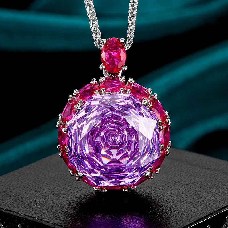 Rose Cut 18-16mm High Quality Zircon Dried Rose White Gold Plated Jewelry Set Best Seller Party Fashion