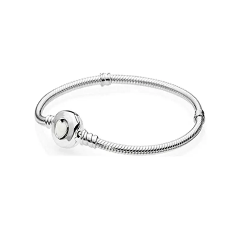 Moments Halo Shell Castle Snake Chain Silver 925 Original Charms Bracelet Beads For Jewelry Making DIY Free Shipping 2023 New In