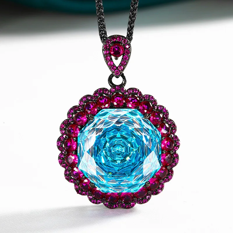 Rose Cut 18mm High Quality Zircon White Gold Plated Elegant Luxury Jewelry Set Best Seller Wedding