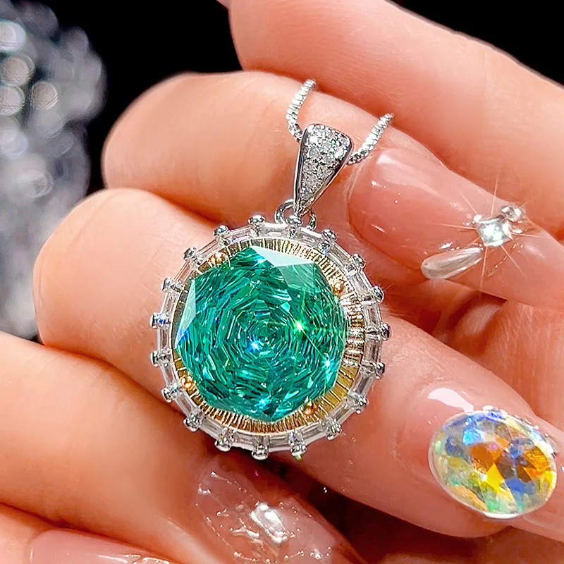 High Quality Zircon Millennium Cut 14-10mm round Jewelry Set White Gol