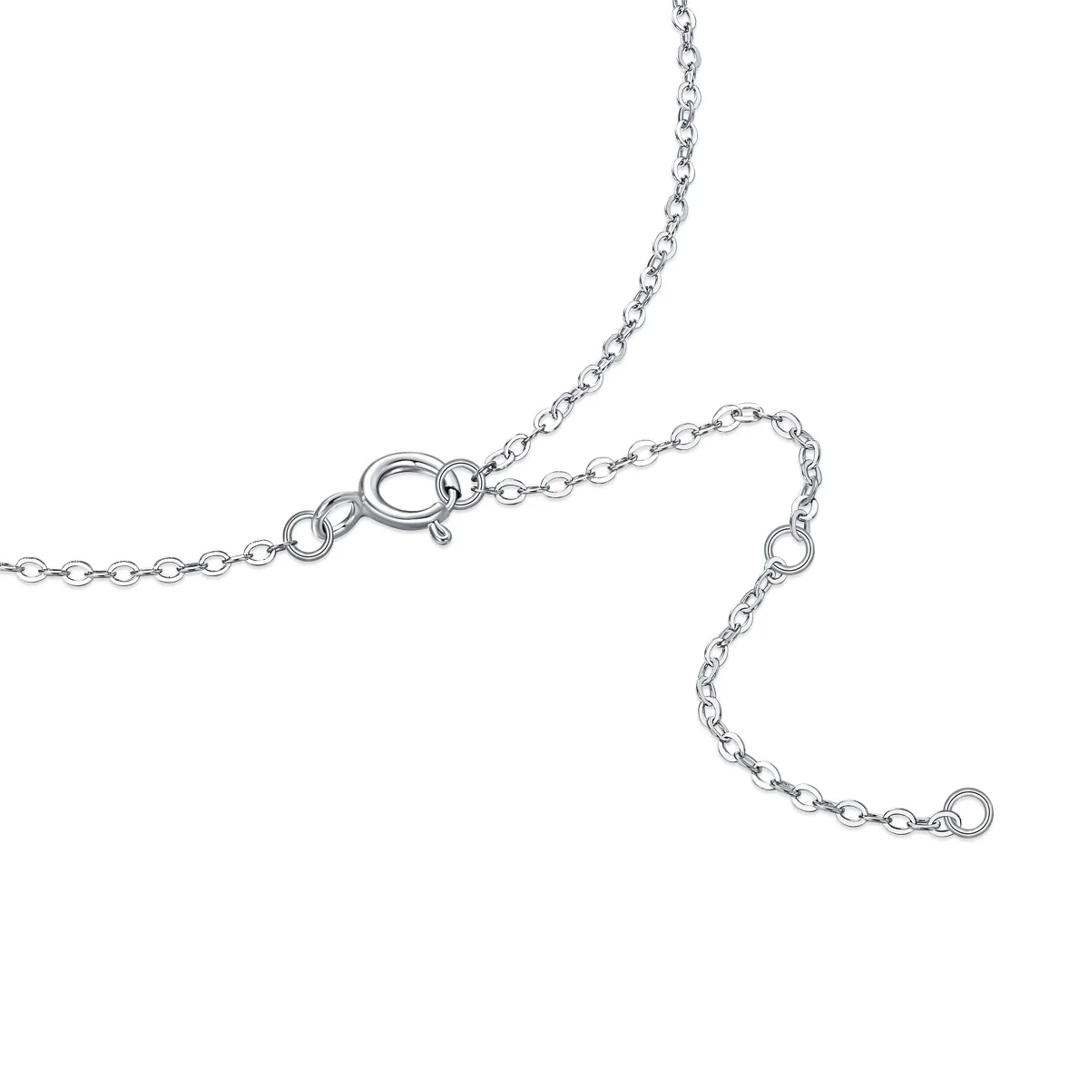 Authentic 925 Sterling Silver 40-45CM Adjustable O-Chain Necklace For Women Men Choker DIY Fine Jewelry Wholesale