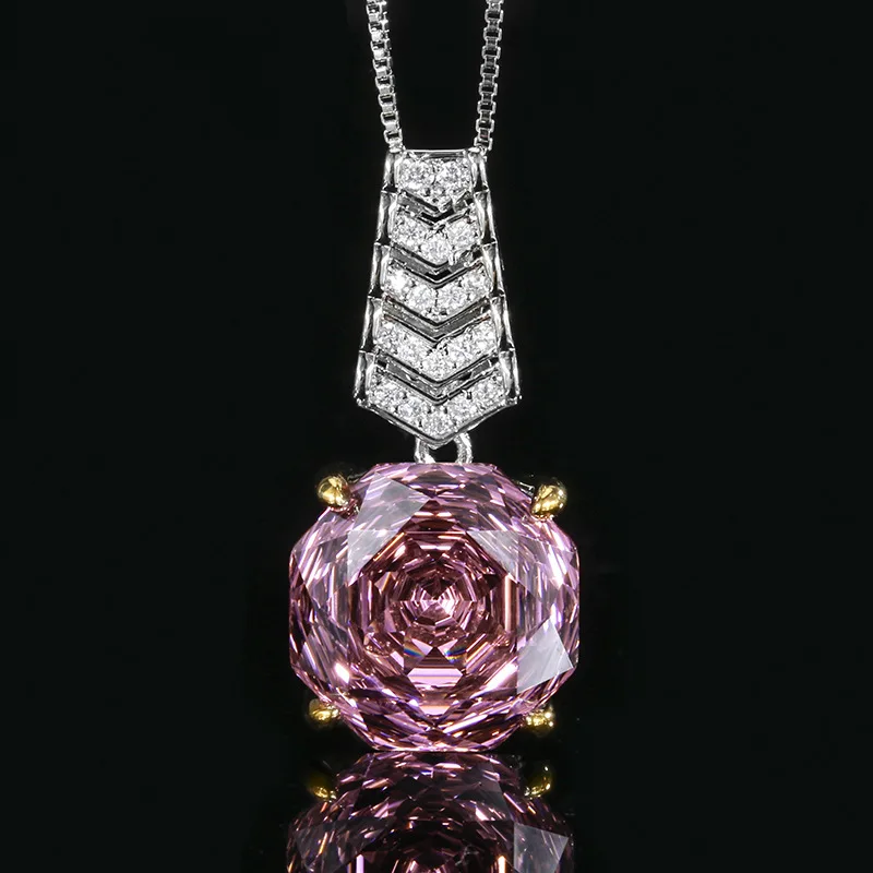 Rose Cut 14-12mm High Quality Zircon Dried Rose White Gold Plated Copper Alloy Jewelry Set Casual Gift Fashion Trendy