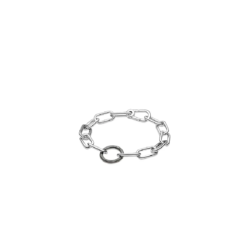 New In 925 Sterling Silver ME Link Chain Luxury Bracelet For Women Original Charms Beads Jewelry Making Free Shipping Wholesale