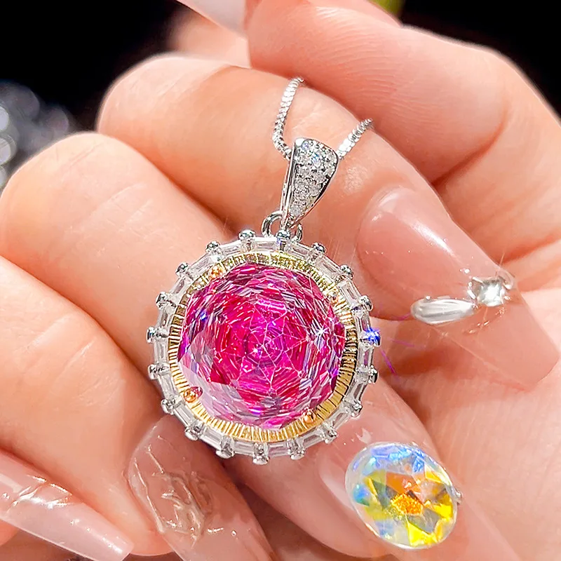 Millennium Cut 14-10mm High Quality Zircon Dragon Fruit White Gold Plated Round Jewelry Set Daily Trendy
