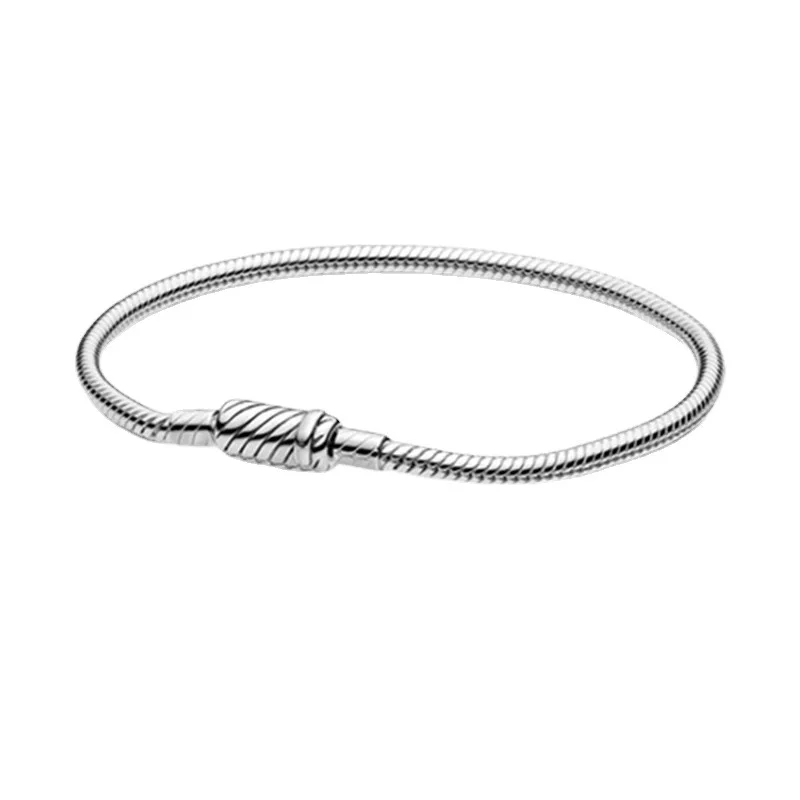 Moments Halo Shell Castle Snake Chain Silver 925 Original Charms Bracelet Beads For Jewelry Making DIY Free Shipping 2023 New In