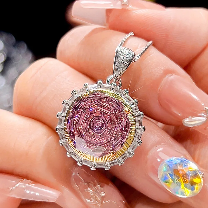 Millennium Cut 14-10mm High Quality Zircon Dried Rose White Gold Plated Round Jewelry Set Casual Gift Fashion