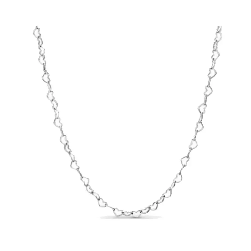 925 Sterling Silver Luxury Classic Rolo Cable Link Chain Necklace For Women Men Original DIY Beads Jewelry Making Free Shipping