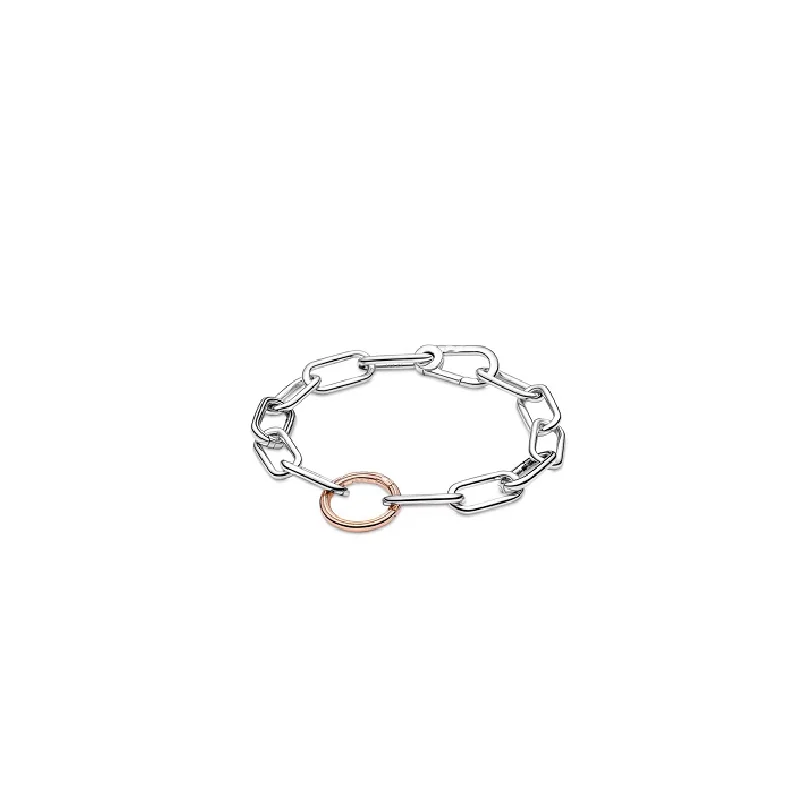 New In 925 Sterling Silver ME Link Chain Luxury Bracelet For Women Original Charms Beads Jewelry Making Free Shipping Wholesale