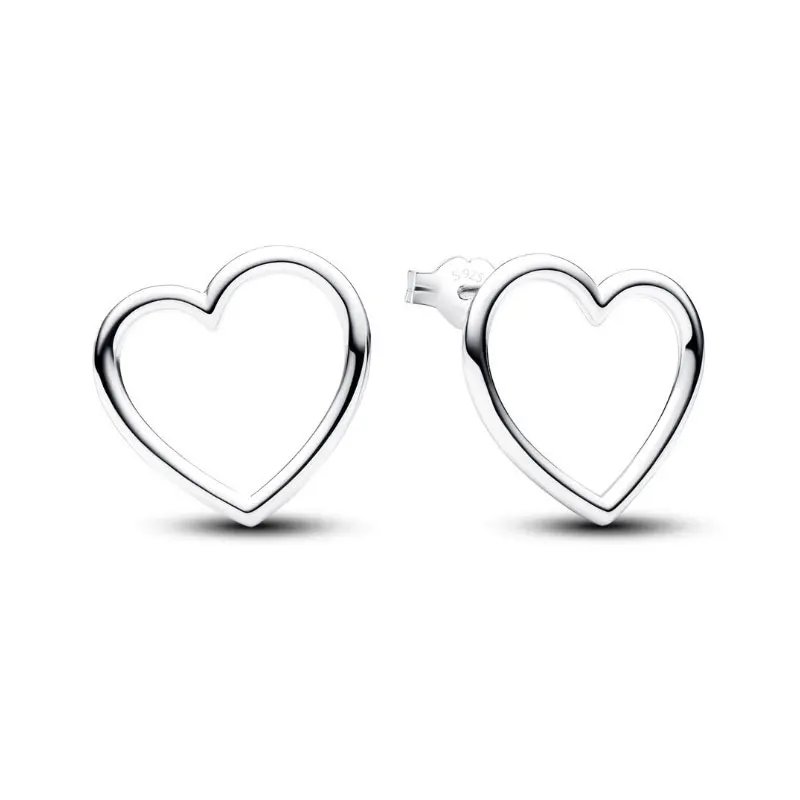 Charm S925 Silver Pear Stud Earrings Circular Zircon Love Pumpkin Car Five pointed Star Women Triple Stone Heart Jewelry Gift