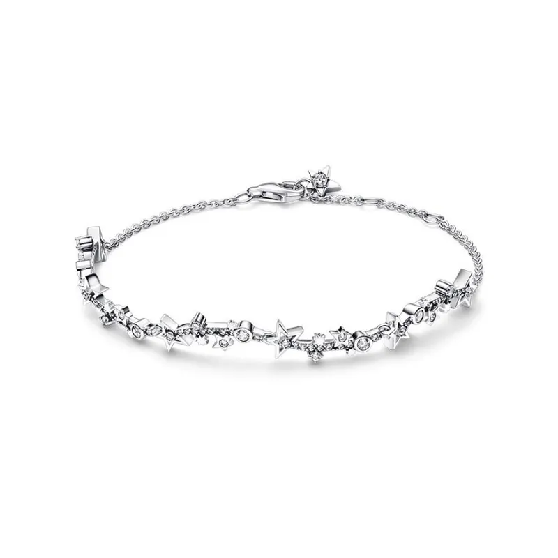 New 2023 Trend 925 Silver Zircon Bracelet Female Heart-Shaped  Women's Jewelry Valentine's Day Gift 2023 Trend Charm Man DIY