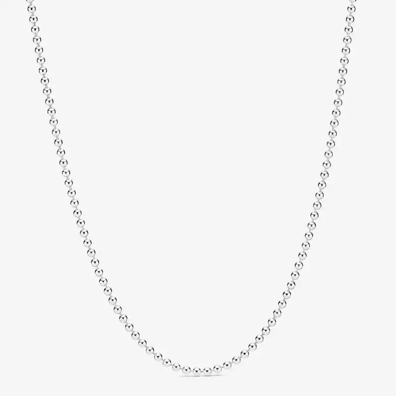925 Sterling Silver Luxury Classic Rolo Cable Link Chain Necklace For Women Men Original DIY Beads Jewelry Making Free Shipping