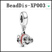 DS Dis001-030 100% 925 Sterling Silver PAN Charms Different DIS Series Beads For Making Jewelry Fit DIY Bracelet Bangle