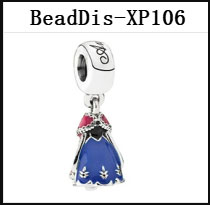 DS Dis91-120 DIS Series 100% 925 Sterling Silver Princess Skirt Series  Charms Beads For Making Jewelry Fit Valentine's Day Gifts