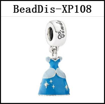 DS Dis91-120 DIS Series 100% 925 Sterling Silver Princess Skirt Series  Charms Beads For Making Jewelry Fit Valentine's Day Gifts