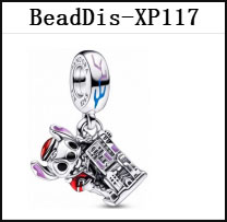 DS Dis91-120 DIS Series 100% 925 Sterling Silver Princess Skirt Series  Charms Beads For Making Jewelry Fit Valentine's Day Gifts