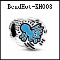 HOT IP Series Pop Art for Everybody Real 925 Sterling Silver Charms Beads For Making Fine Jewelry Valentine's Day Girl Gift