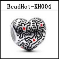 HOT IP Series Pop Art for Everybody Real 925 Sterling Silver Charms Beads For Making Fine Jewelry Valentine's Day Girl Gift